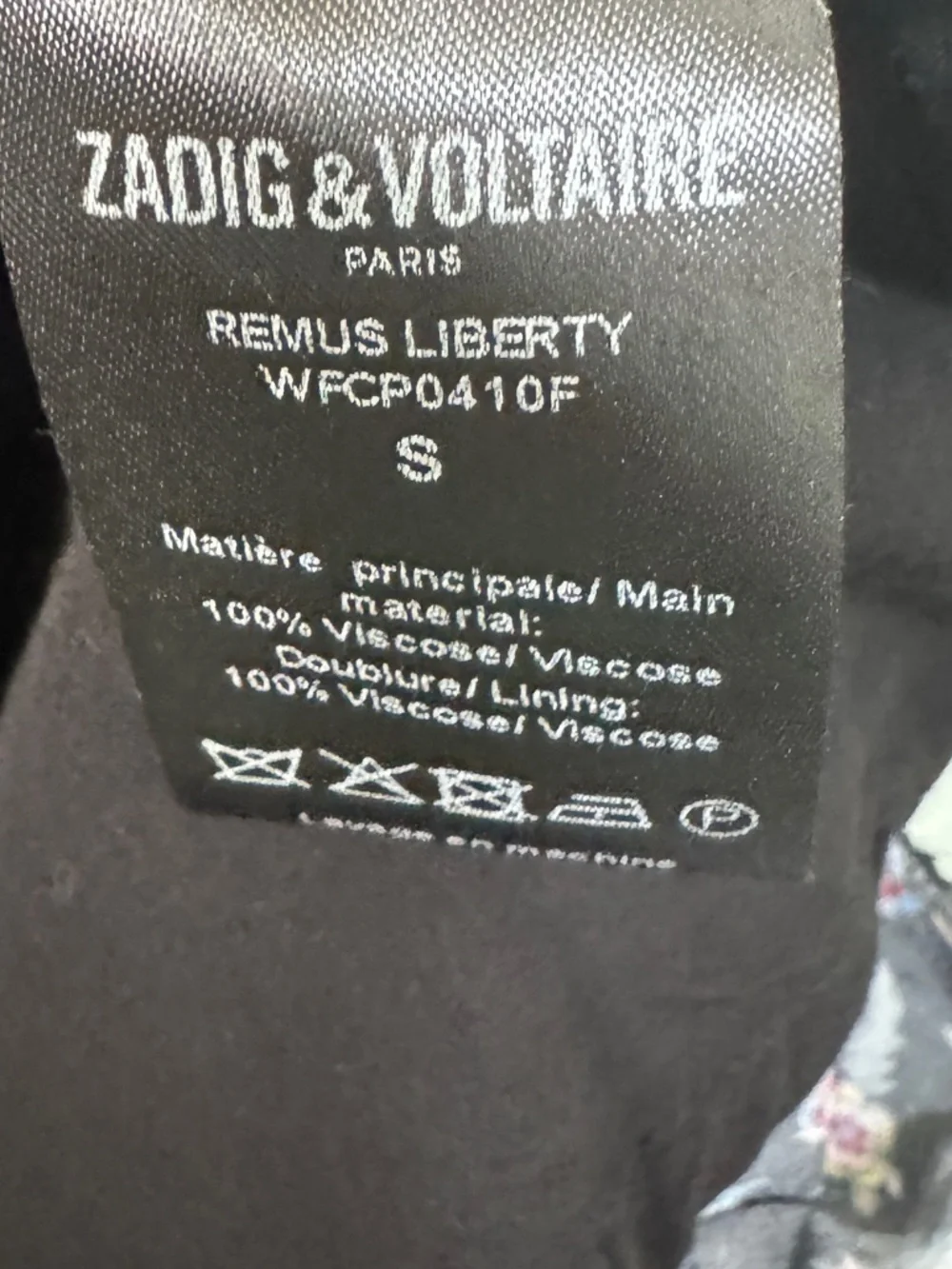 Zadig & Voltaire Remus Liberty Floral Dress Size Small Dark Floral - Picture 12 of 13